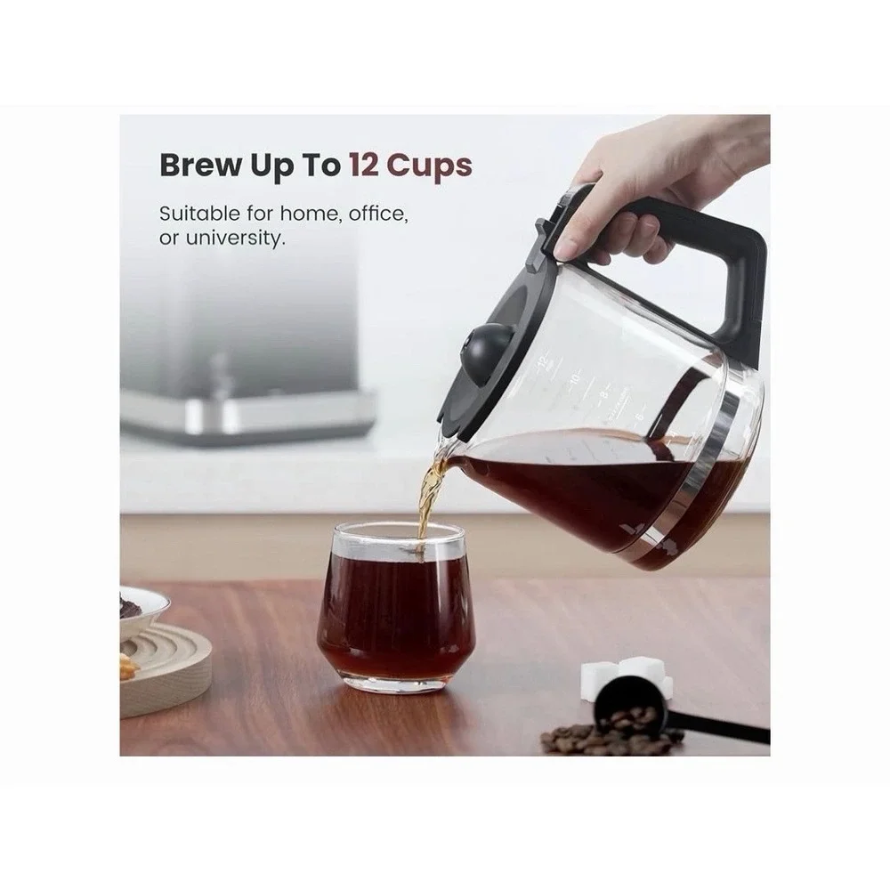 Gevi 12 Cup Programmable Drip Coffee Maker  with Touch Screen, Model DCMAO-READ